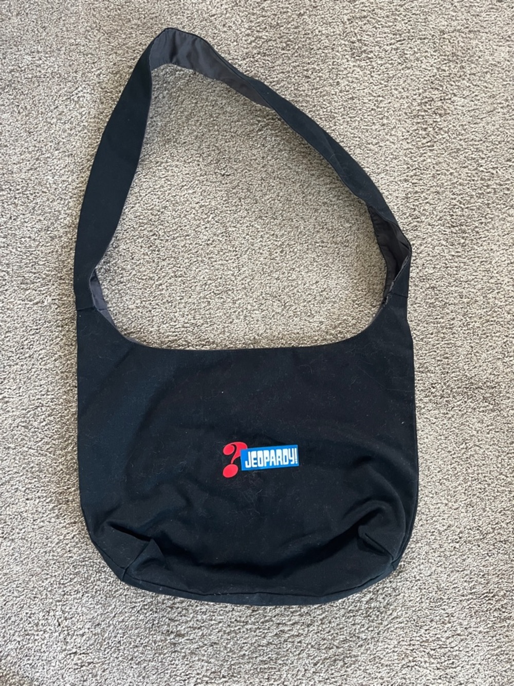 Jeopardy Black Crossbody Shoulder Bag